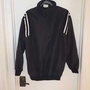 Hoenig's whistlestop mens black half zip pullover windbreaker